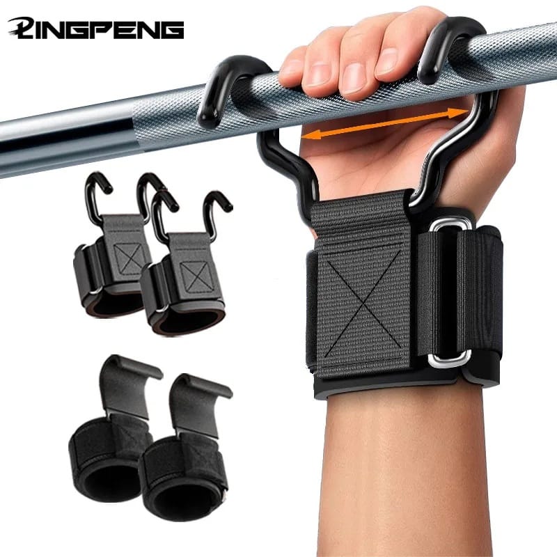 Person using the grip enhancer for weightlifting