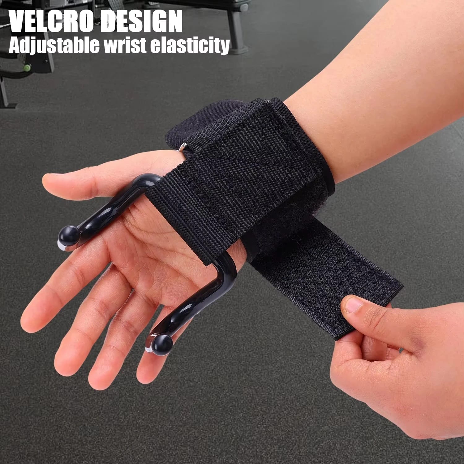 User demonstrating wrist protection with the product
