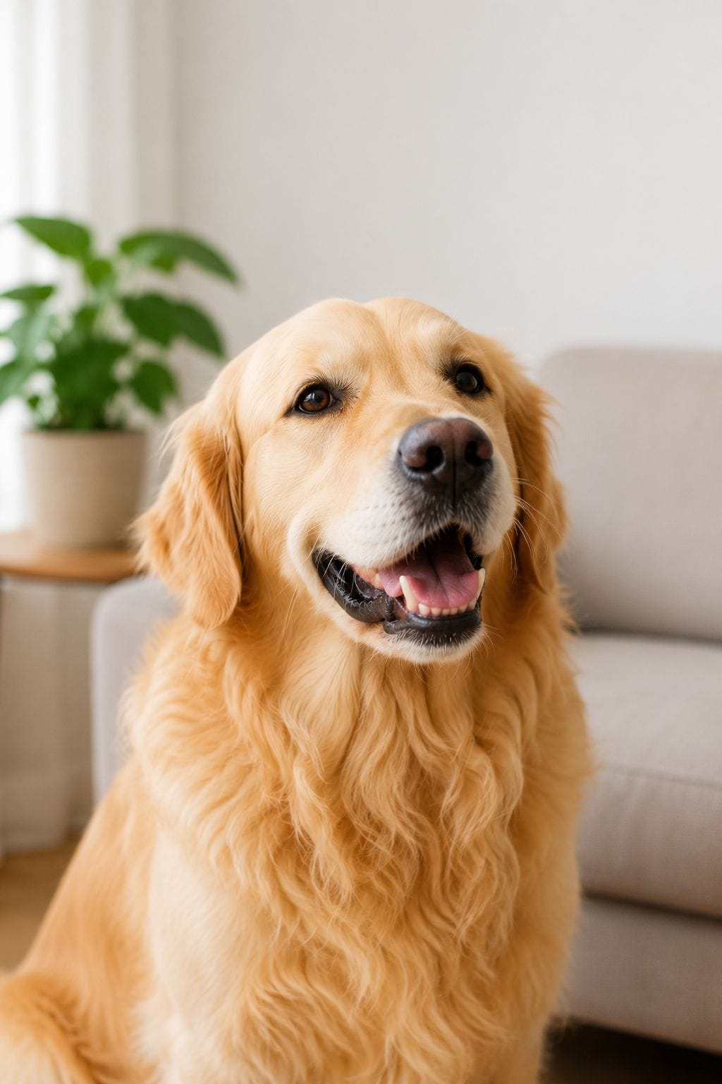 Happy dog with fresh breath
