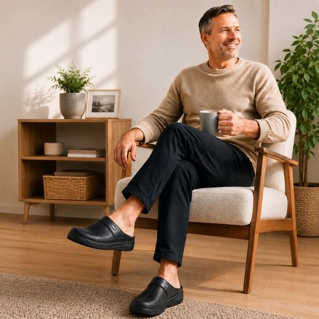 Sabots CUIMED™ en cuir véritable pour hommes