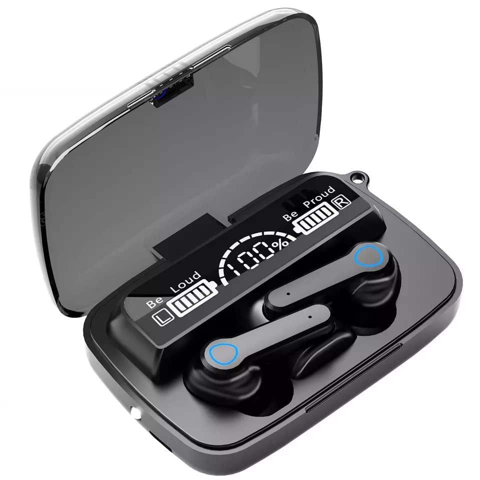 صورة علبة سماعات M19 Earbuds مع سماعاتها