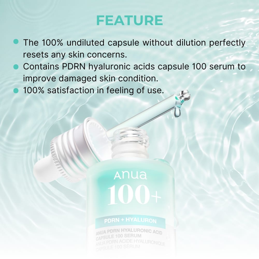 Serum being applied to the face, showing lightweight texture.