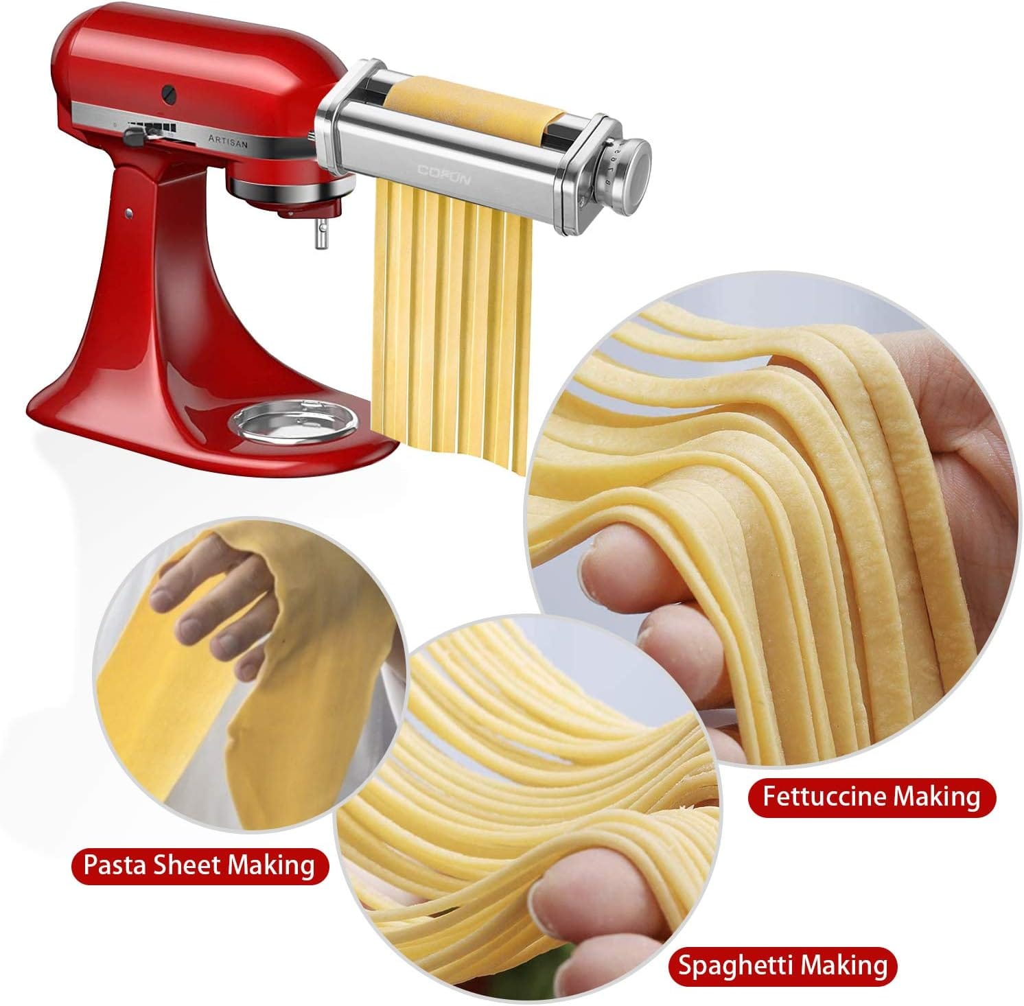 Image of pasta sheets and noodles