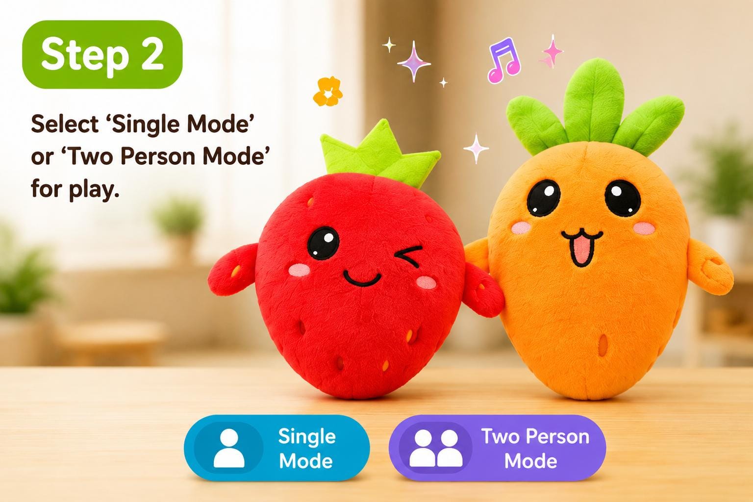 Banana toy modes selected