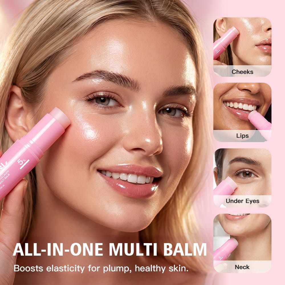Woman with visibly firmer and plumper skin smiling.