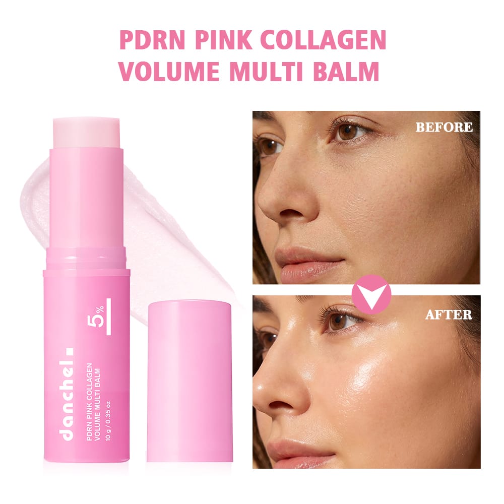 Close-up of radiant skin texture after using the balm