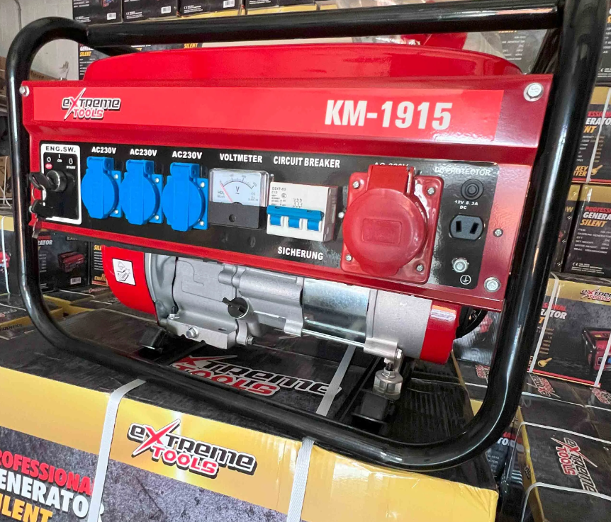Professional gasoline generator providing reliable power for industrial use