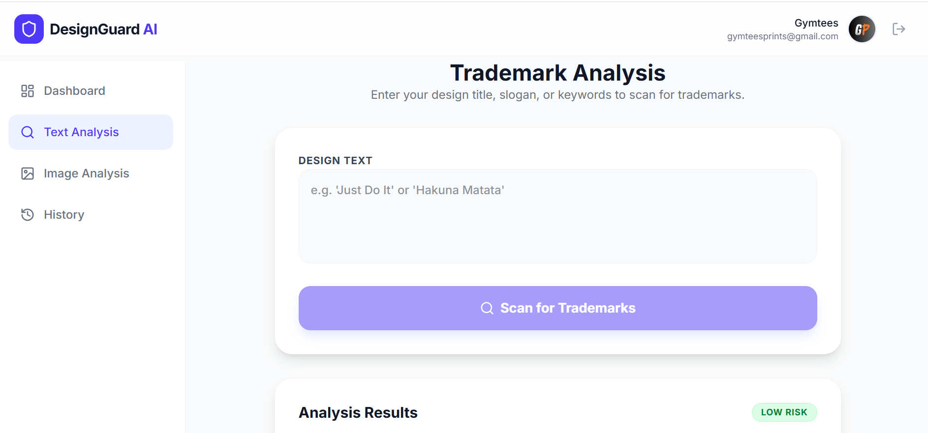 AI detecting risky keywords in design
