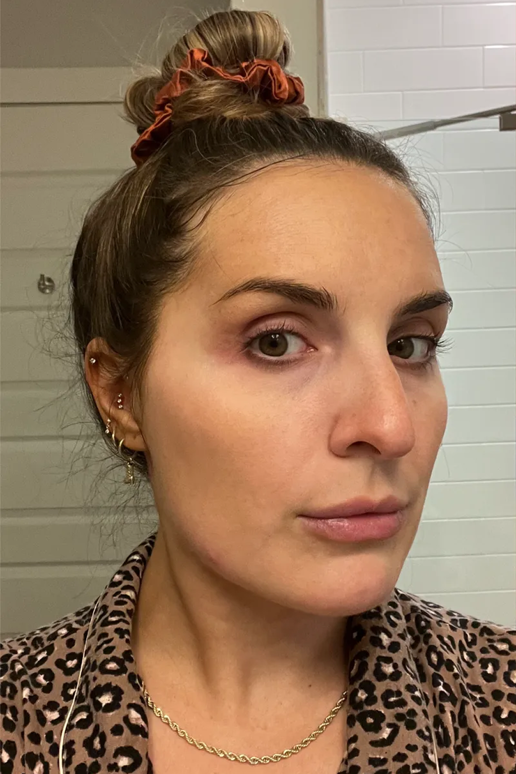 Image showing glowing, hydrated skin after using the Luxora Beauty Glow Bundle