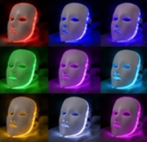 Wireless LED face mask with seven color options