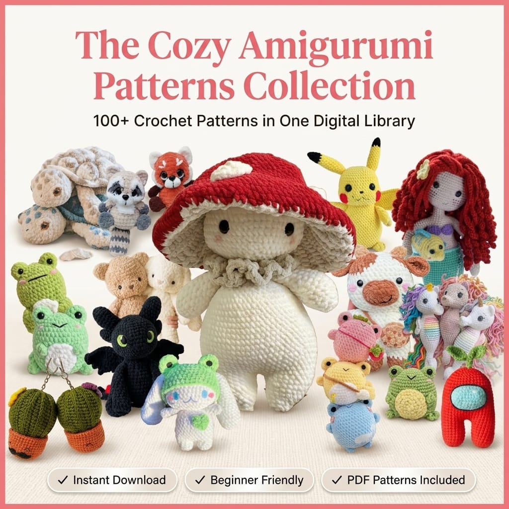 Cozy Amigurumi Pattern Library illustration