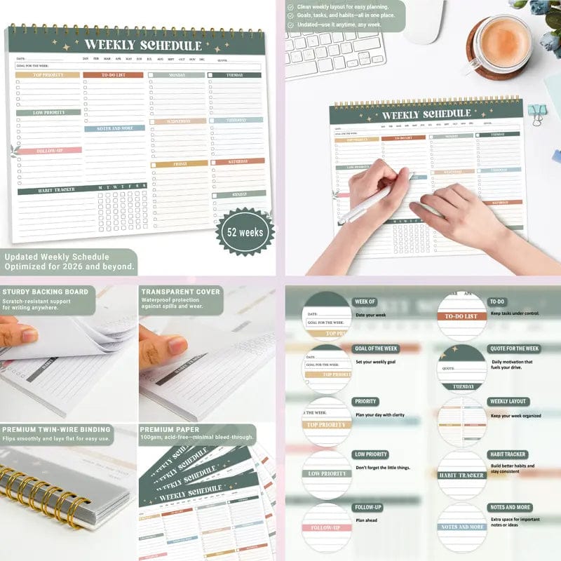 ADHD friendly daily cleaning planner