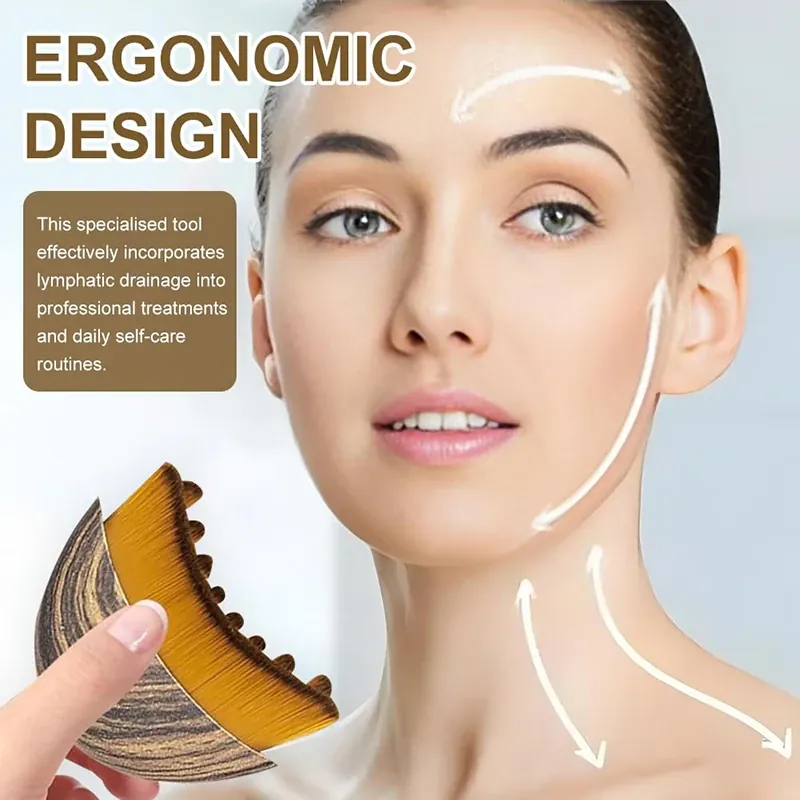 lymphatic, drainage, massage, face, tool