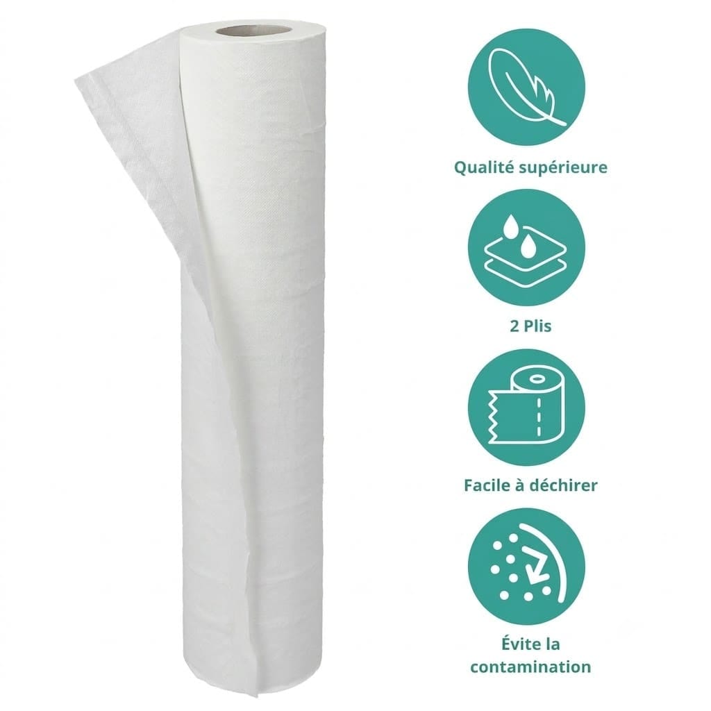 Rouleau de drap d'examen non tissé haute qualité