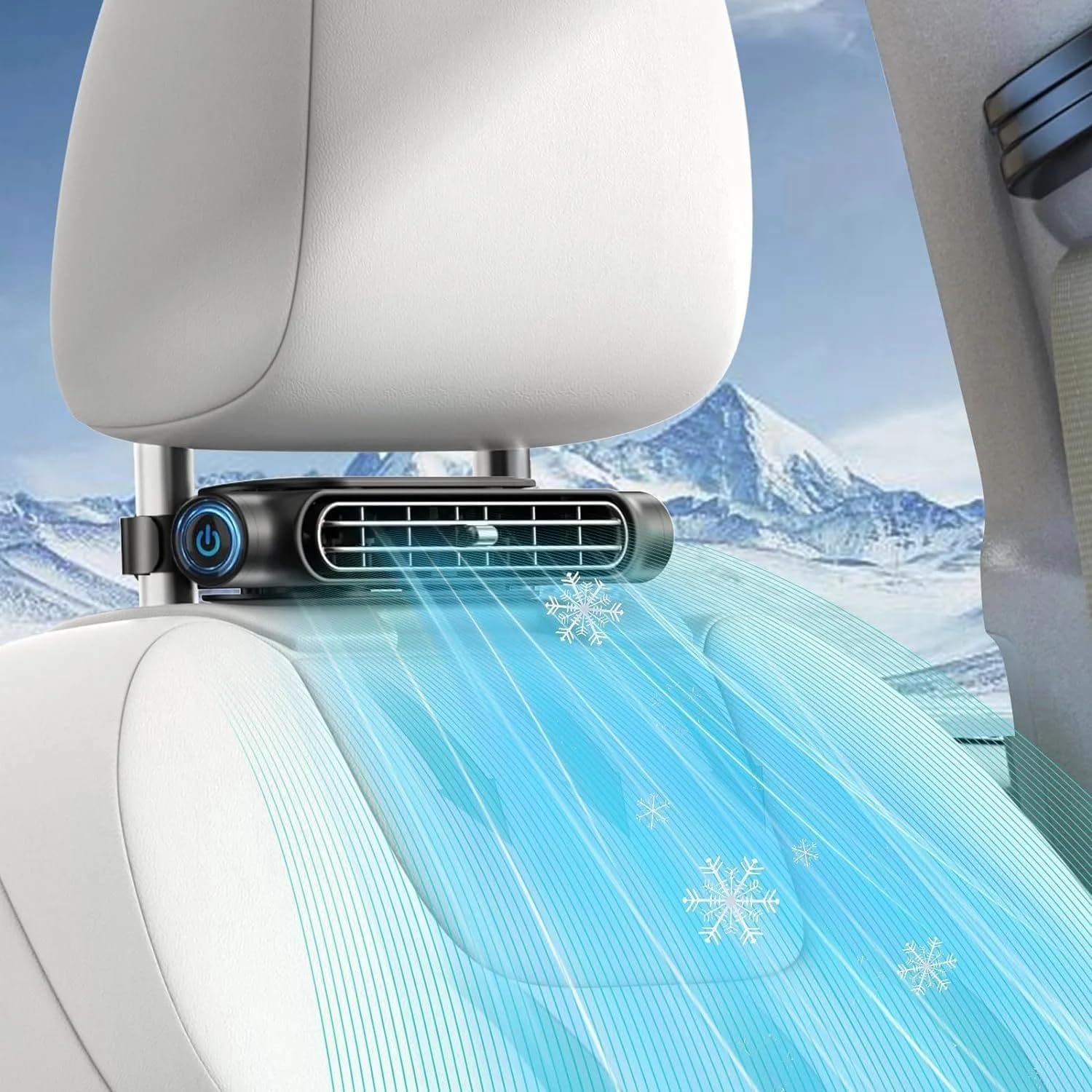 Pelidox car seat fan cooling the vehicle interior