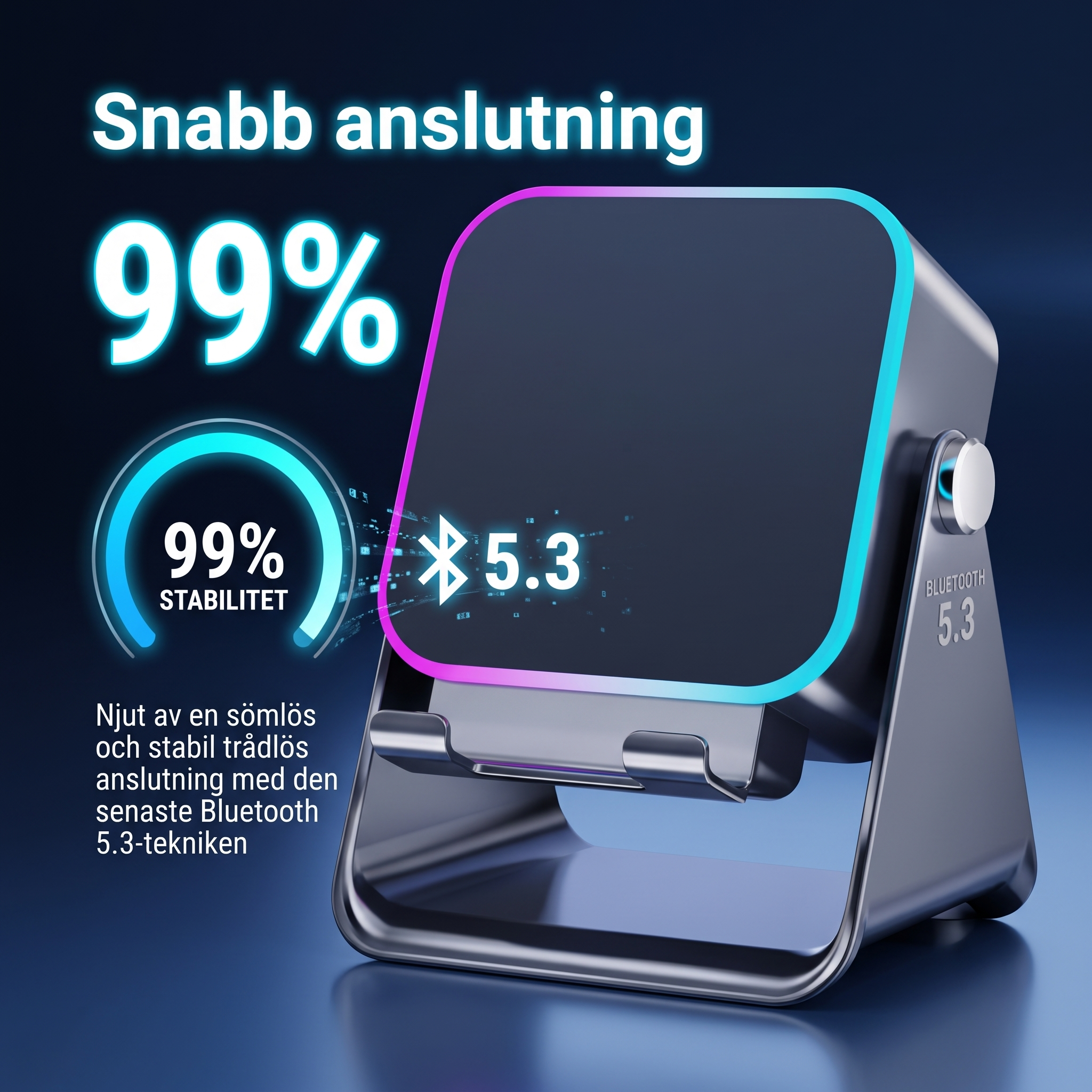 Bluetooth 5.3-logotyp och trådlös anslutningsikon