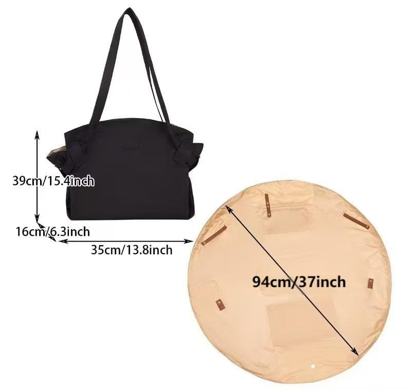 Large capacity foldable travel bag