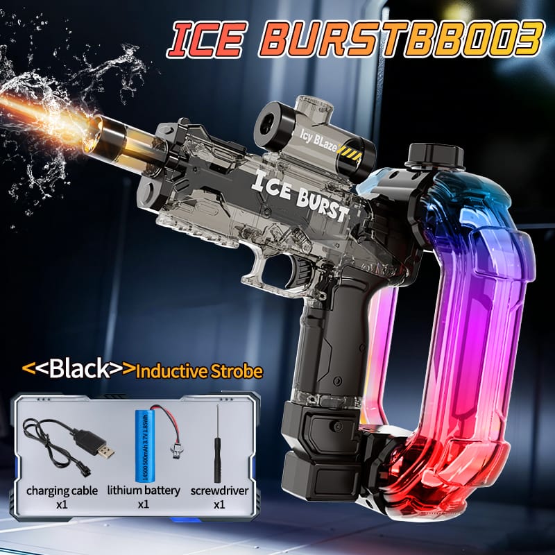 Vibrant colorful LED water gun lights