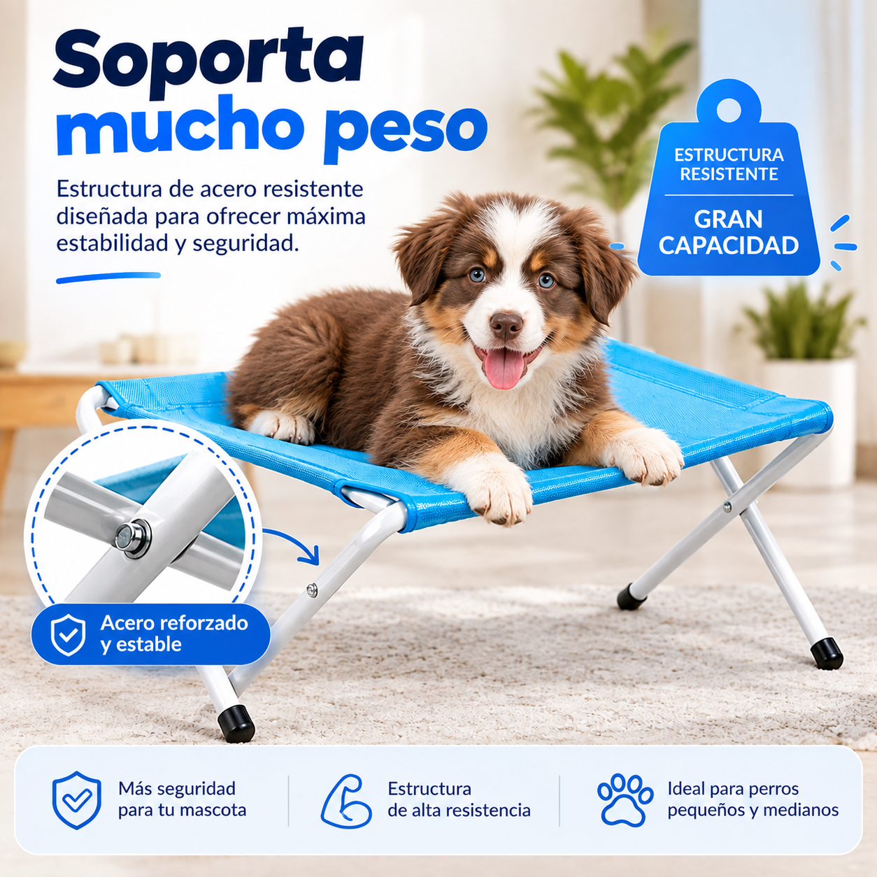 Kit completo de hamaca para mascotas