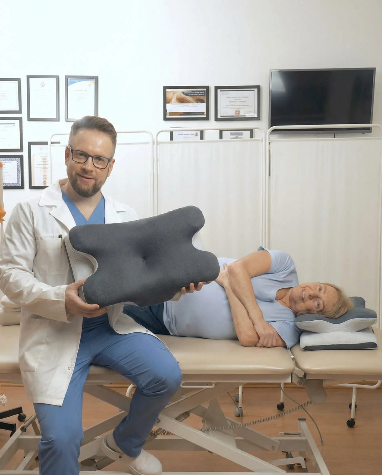 Imagen de la almohada ergonómica mariposa con gel refrescante TRENDIMORA
