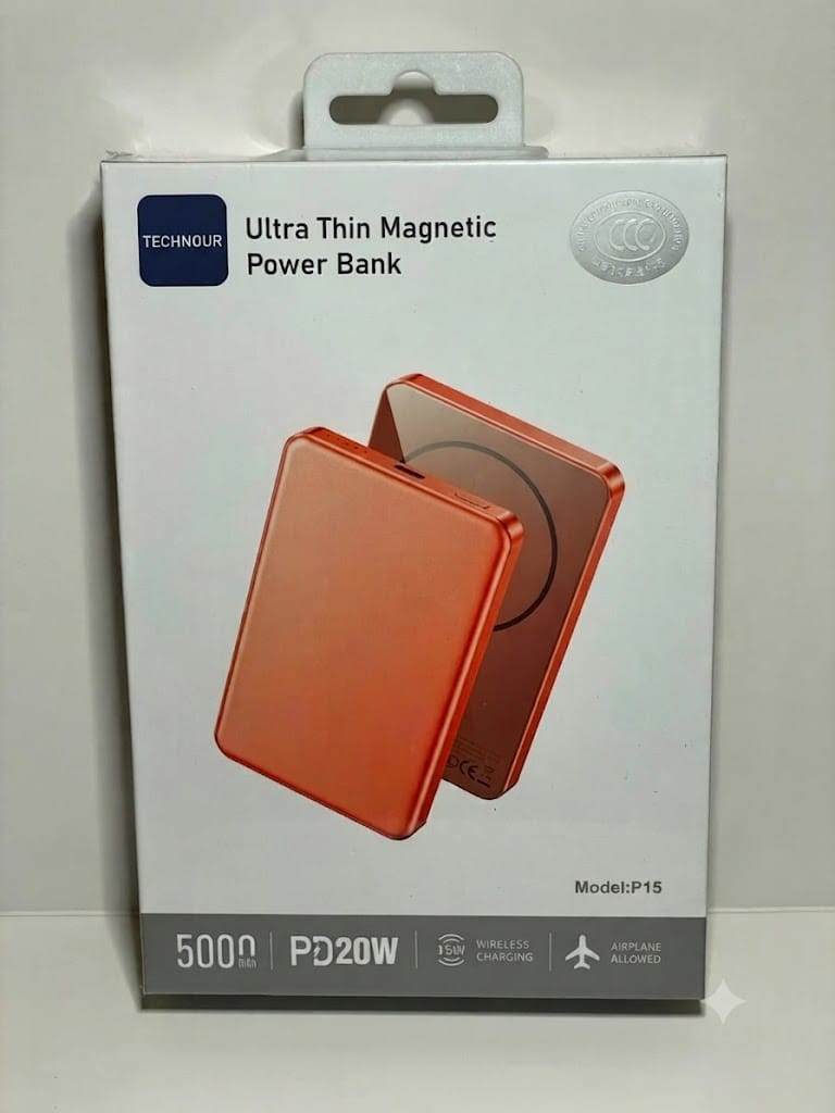 Batterie externe TECHNOUR Aramid Fiber haute performance avec charge rapide PD 20W