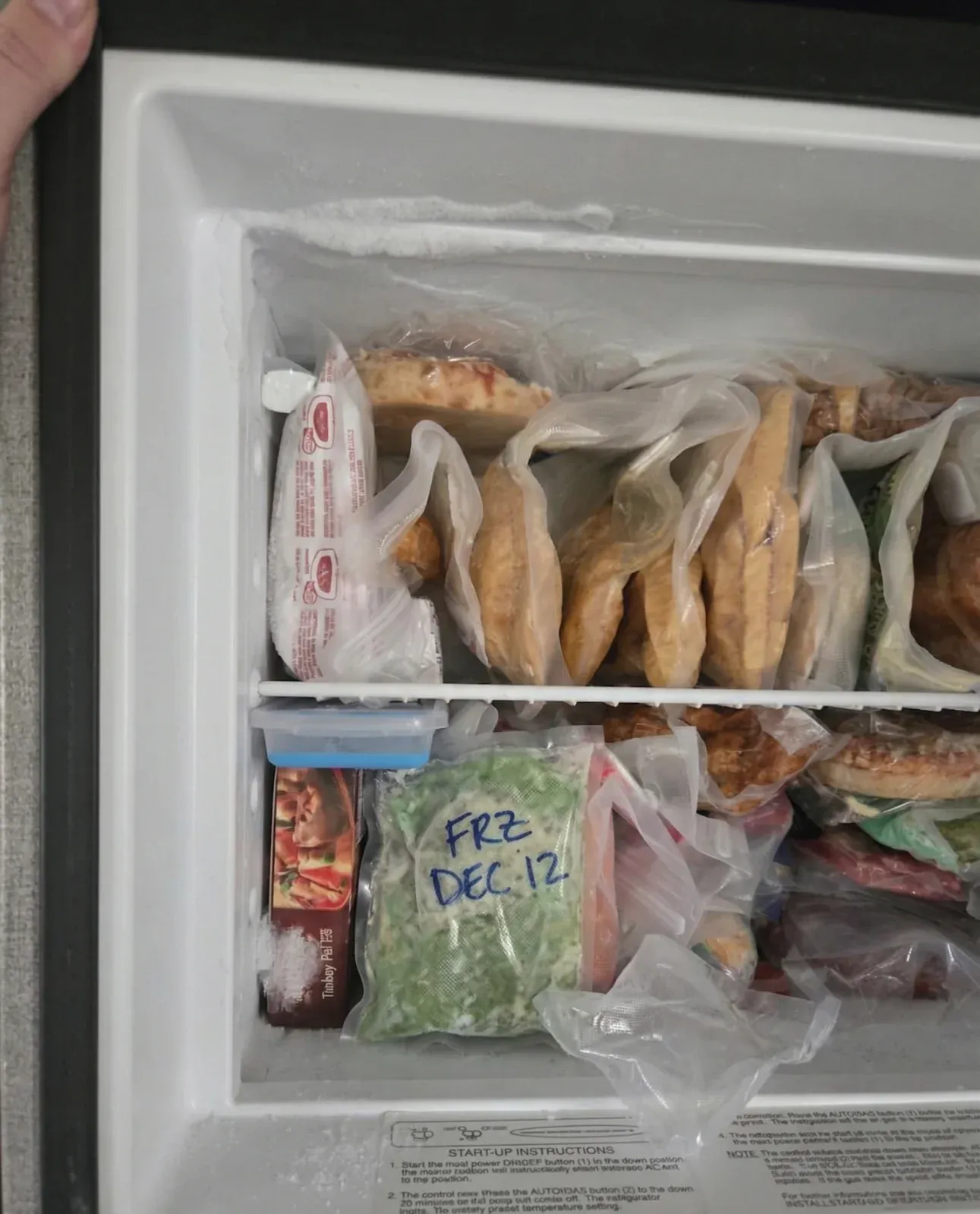 Healthy snacks packed in clear storage bags