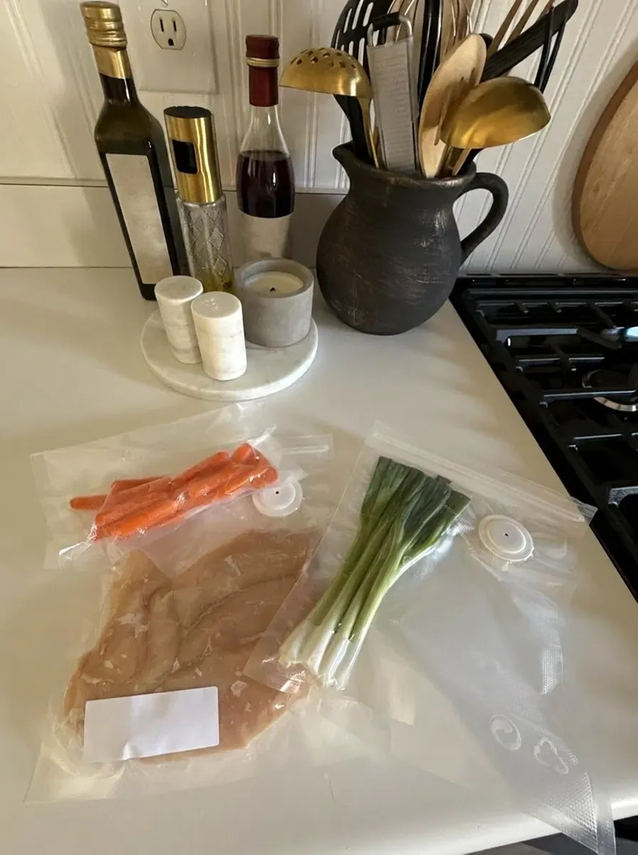 Fresh herbs stored perfectly in the fridge