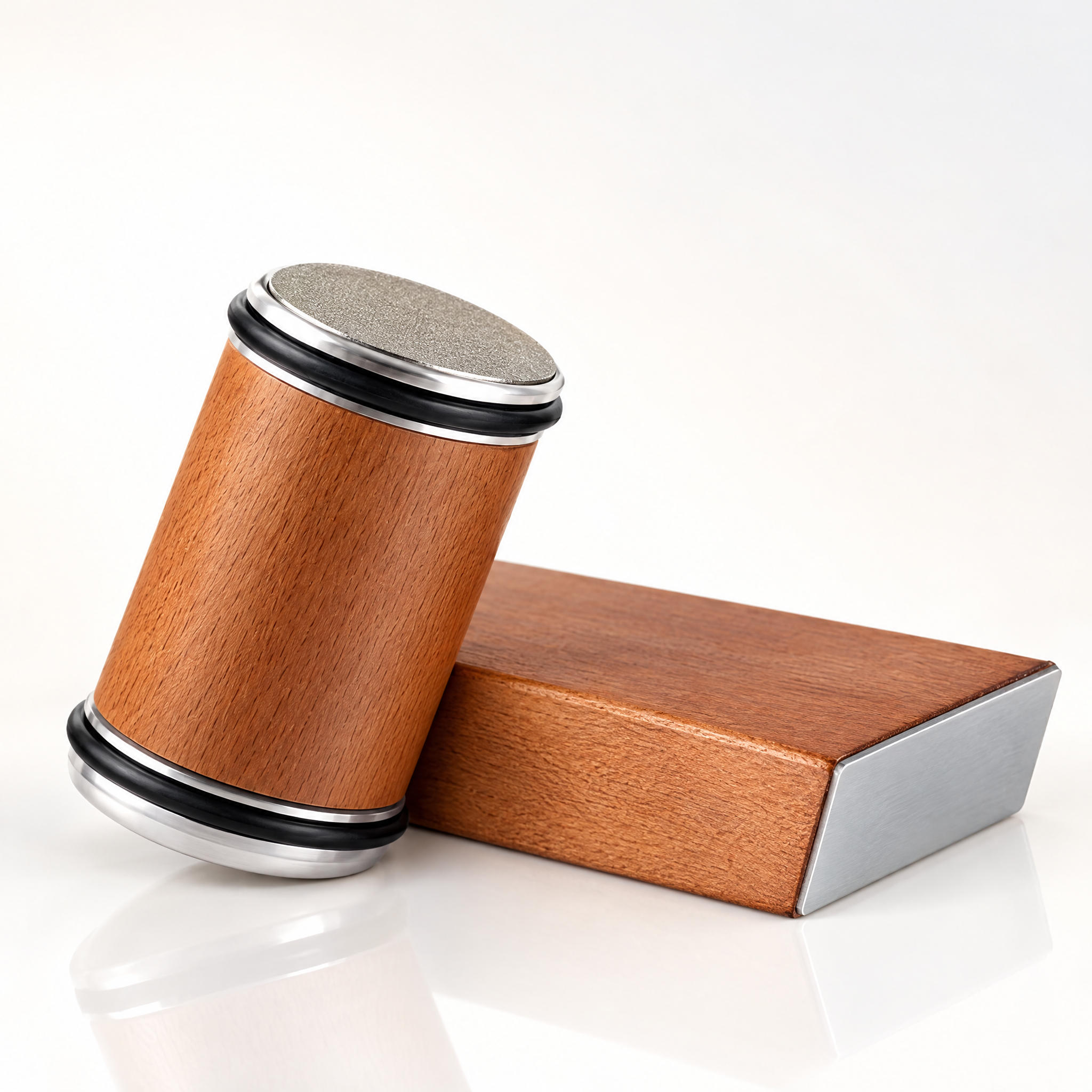 Rolling sharpener restoring a blade