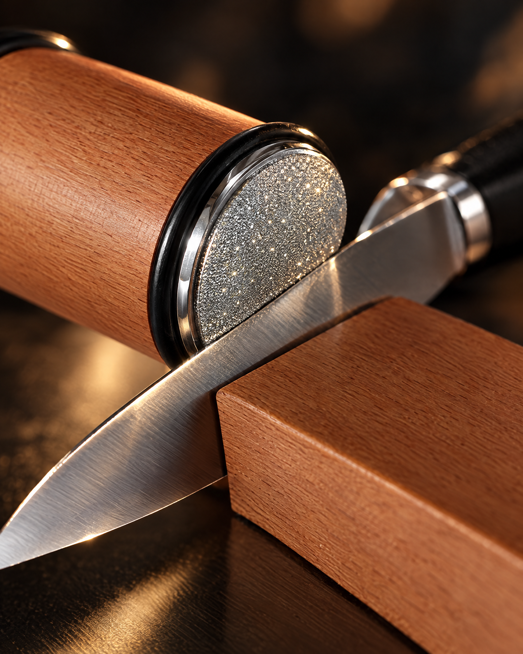 Industrial diamond coating sharpening surface
