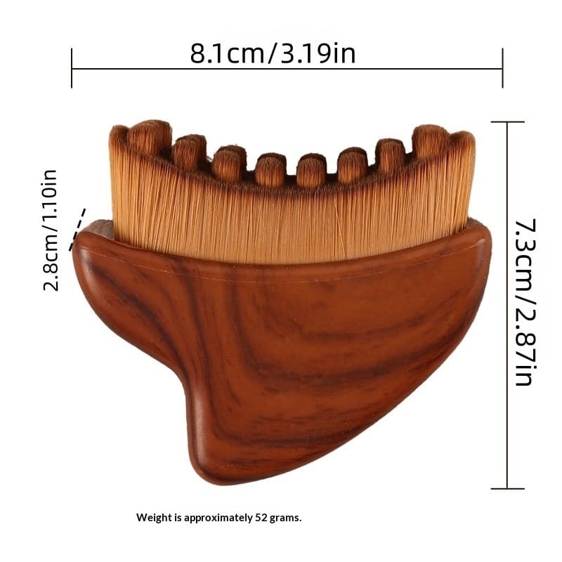 Close up of facial sculpting brush tool