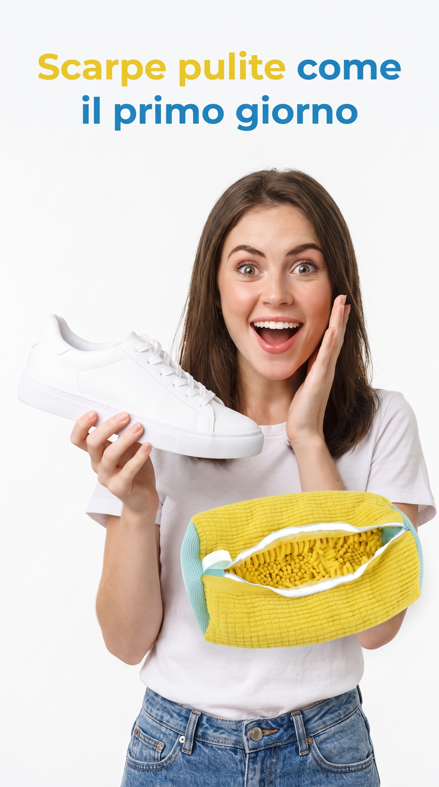 Borsa per il lavaggio di scarpe in lavatrice