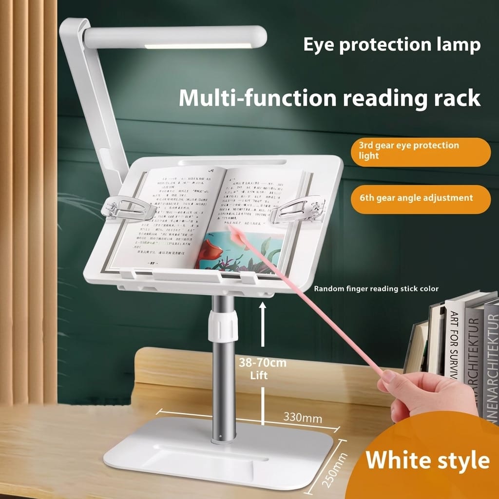 Compact reading stand viewed on a mobile device screen