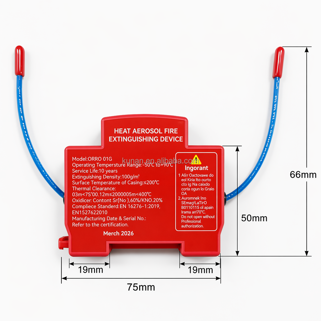 Fire extinguisher device operating in cold and hot conditions