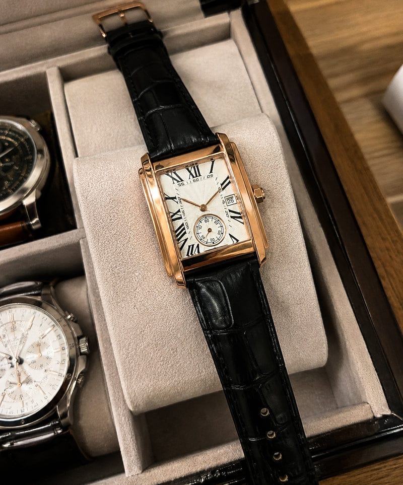 Founder watch worn with formal suit