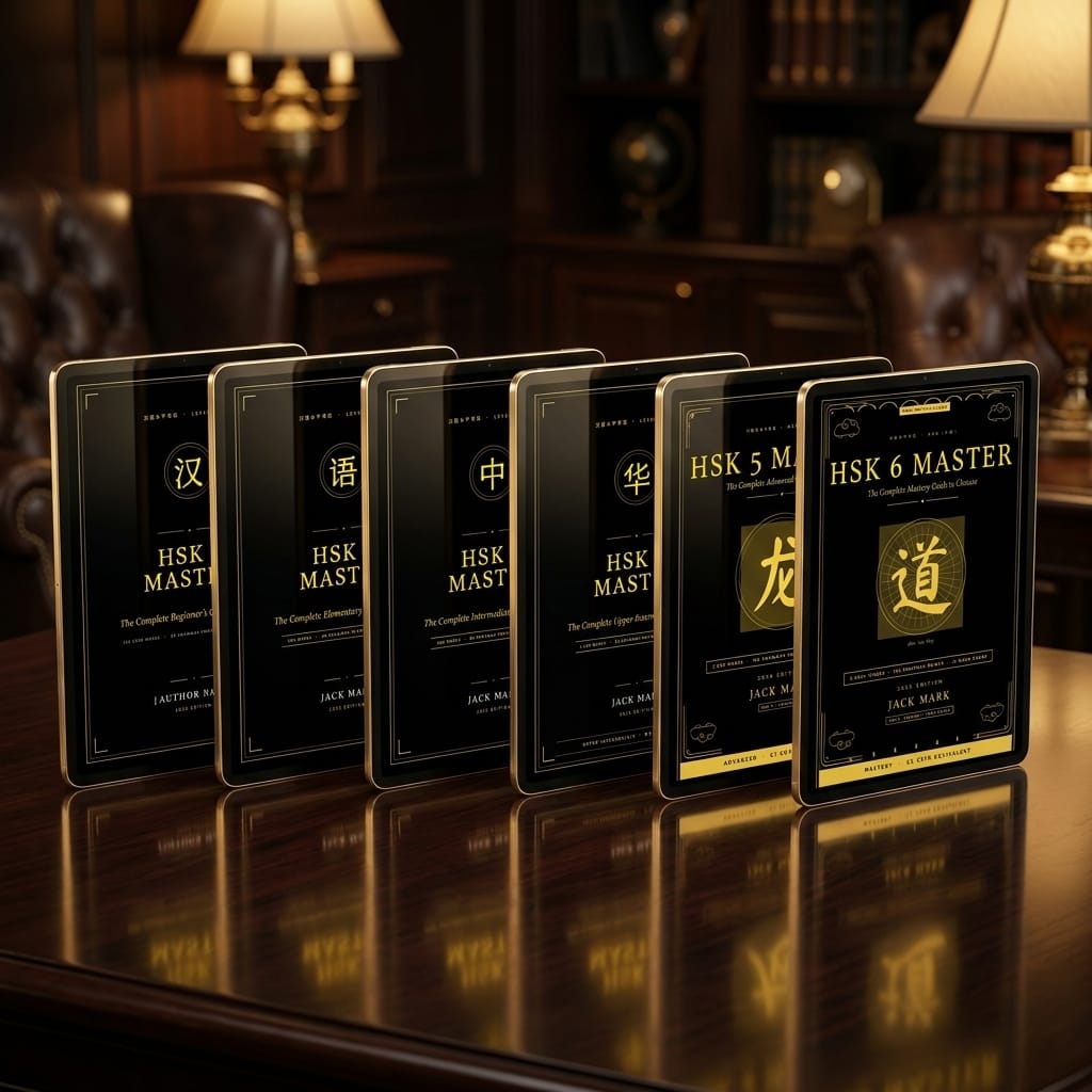 Premium Gold and Black HSK learning collection