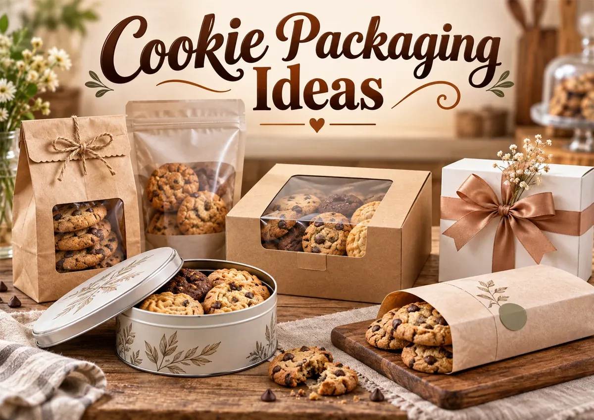 Premium cookie box packaging display
