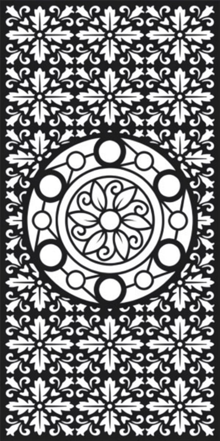 Geometric lattice decorative panel design