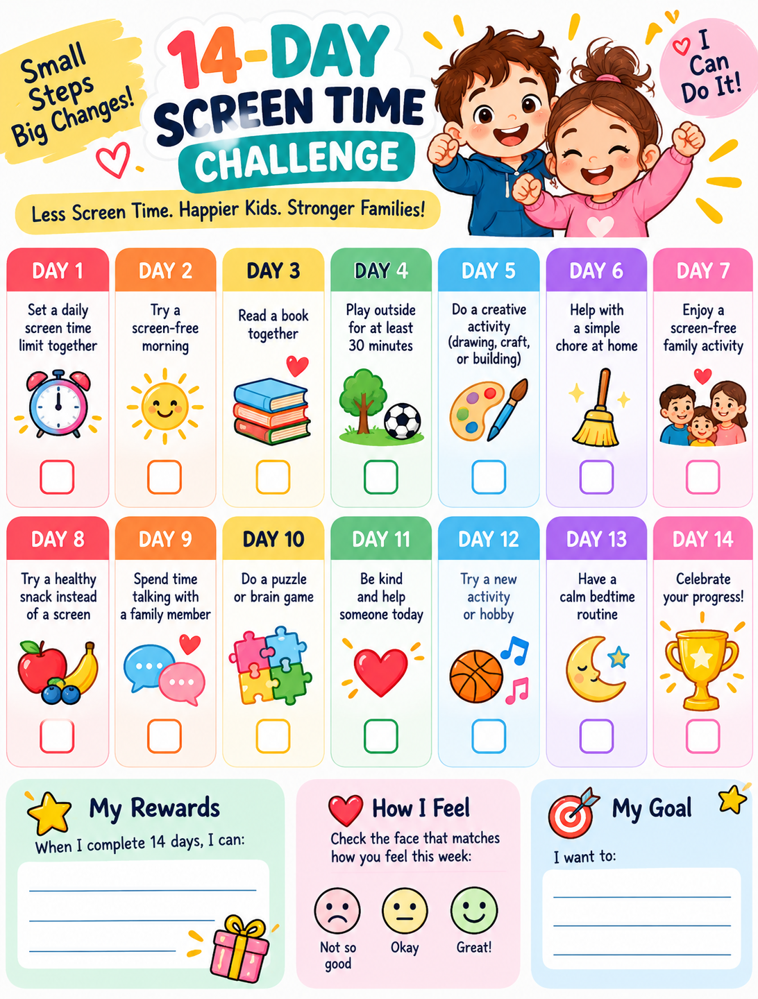 Calm family morning routine