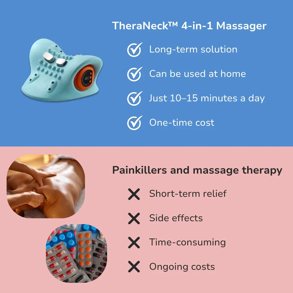 Remote control for neck pillow settings