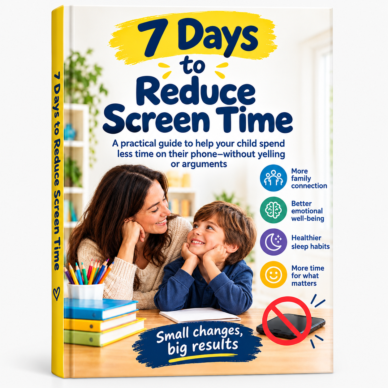 Digital guide for reducing child screen time