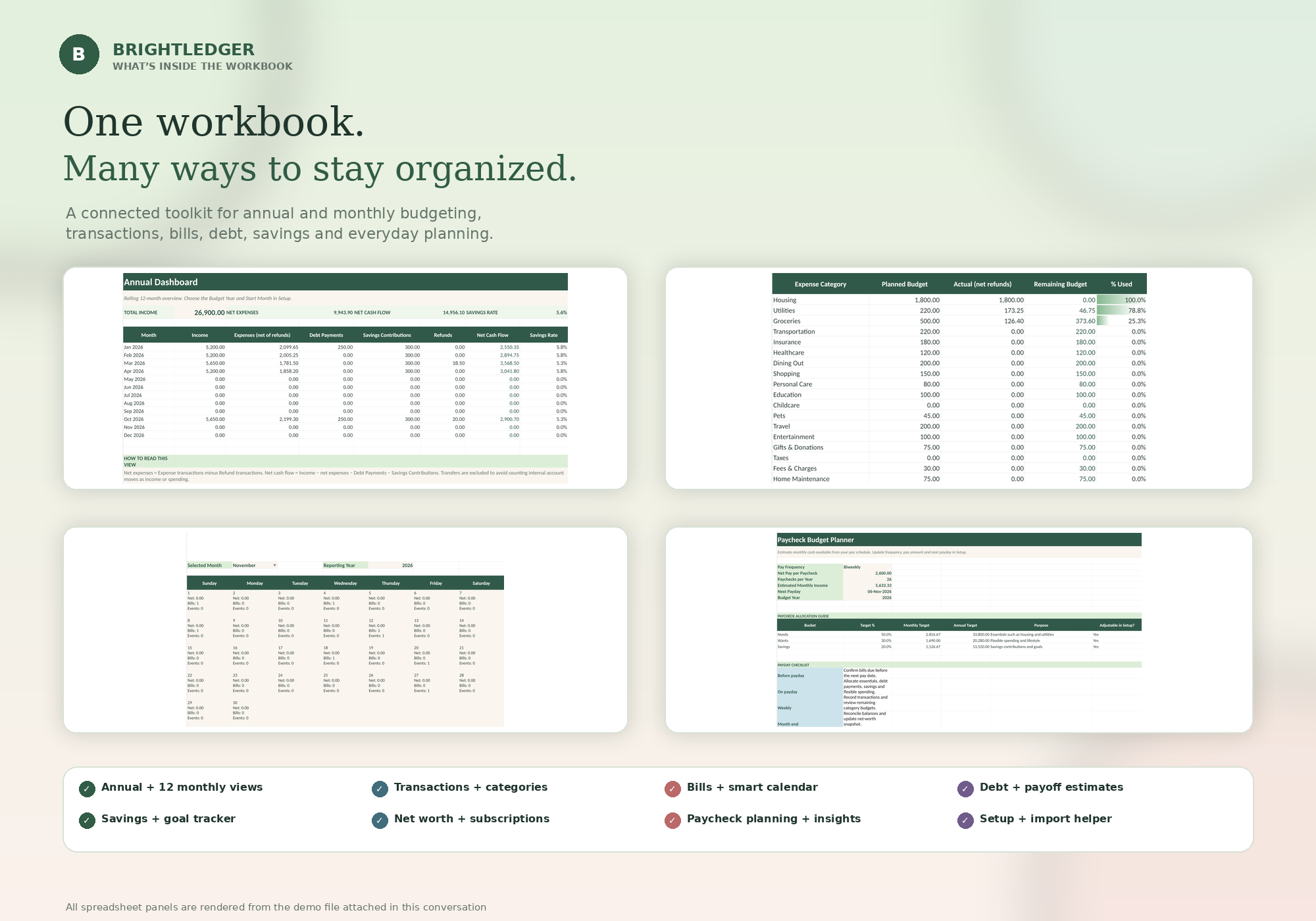 Savings and debt payoff progress bars on a finance tracker