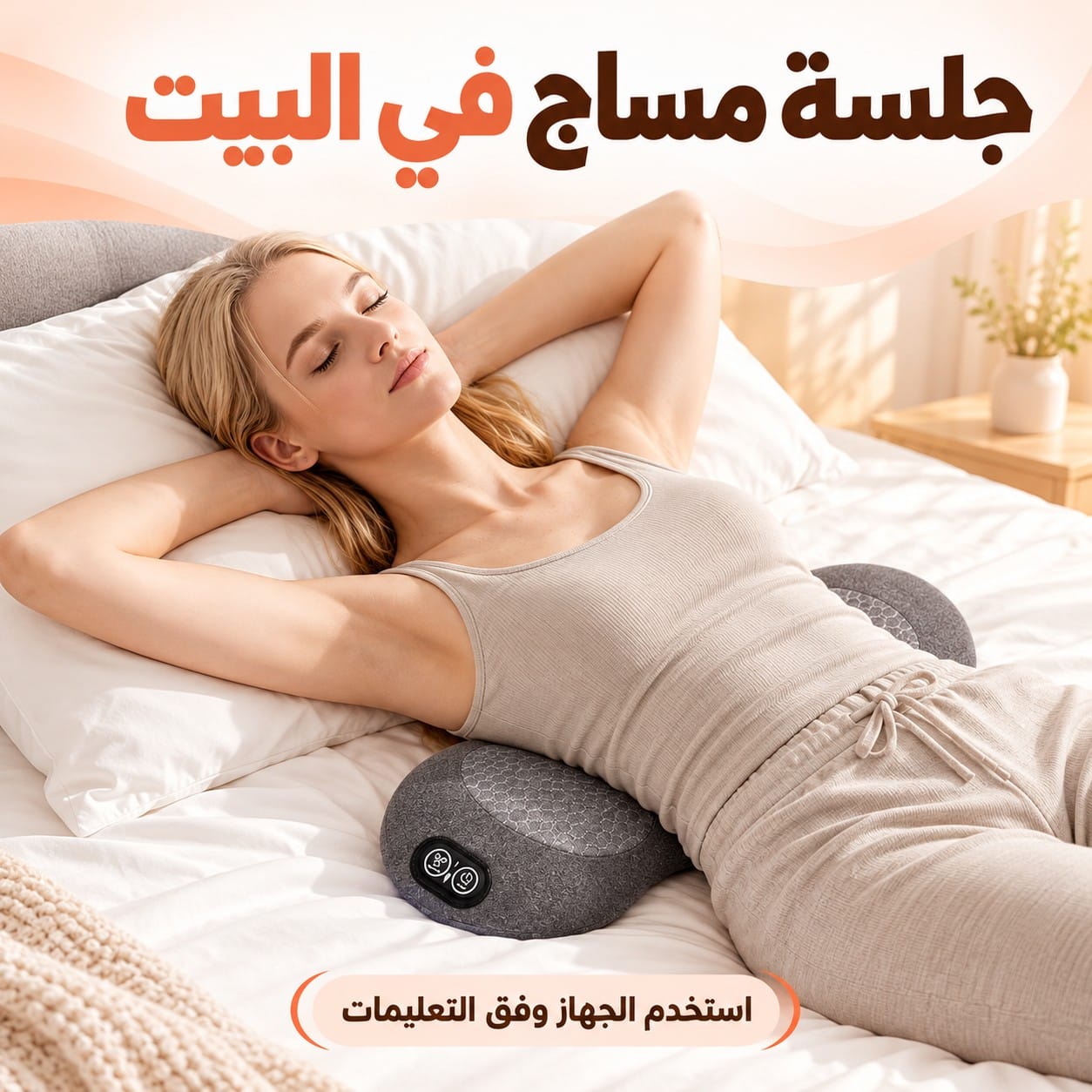 جهاز تدليك حديث بتصميم مريح وبطارية قابلة للشحن